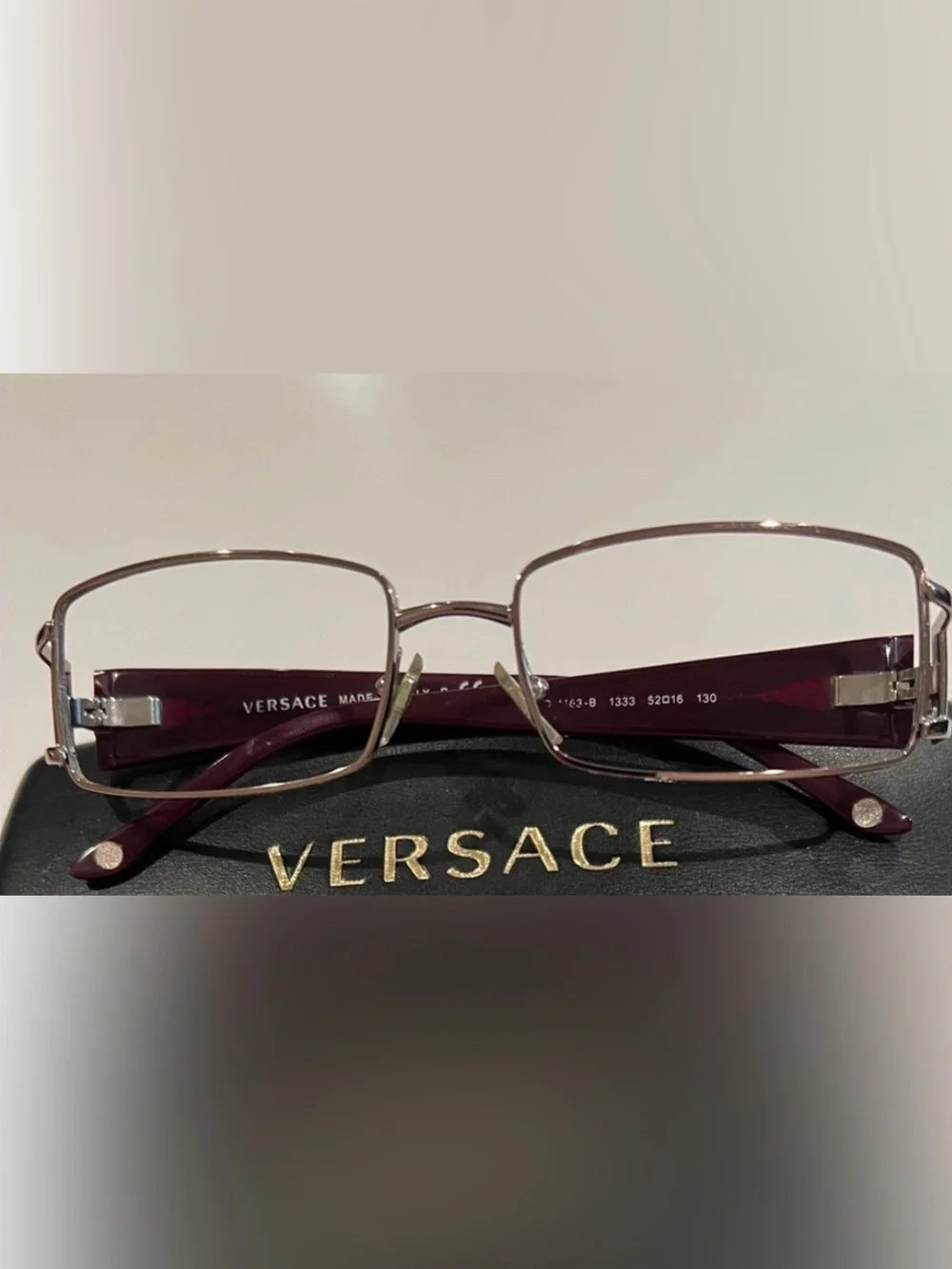 AUTHENTIC VERSACE FRAME original burgundy gold